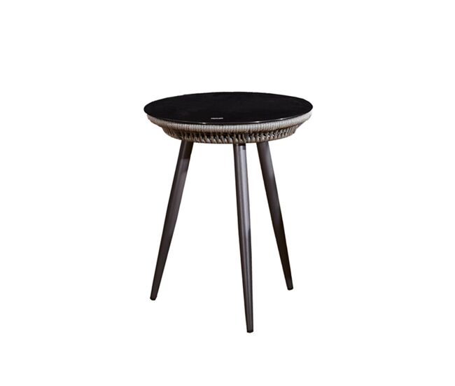 Mesa de centro de jardín Palerme Gris oscuro