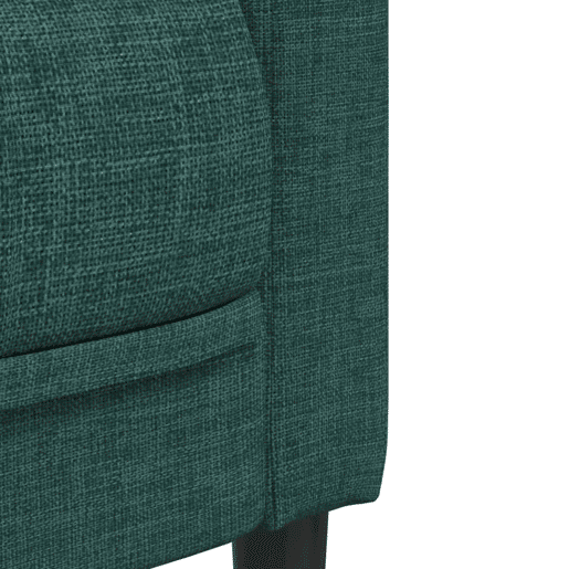 vidaXL 2 pcs conjunto de sofás tecido verde-escuro