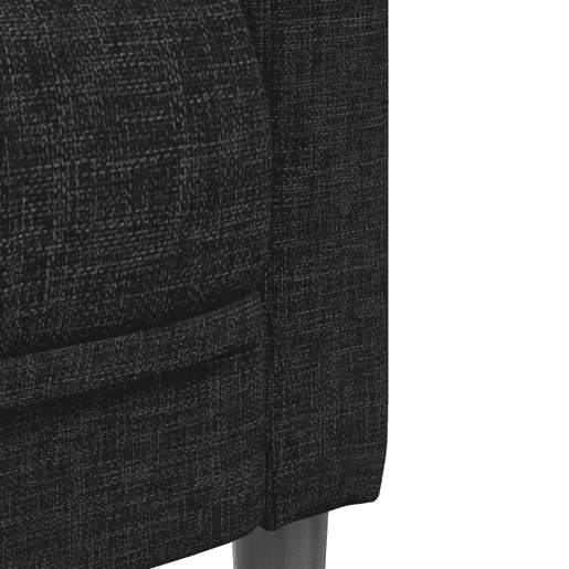 vidaXL 2 pcs conjunto de sofás tecido preto