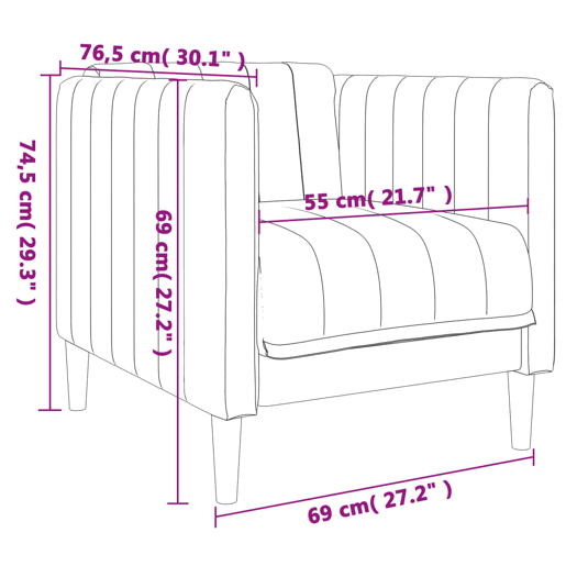 vidaXL 3 pcs conjunto de sofás tecido castanho-escuro vidaXL 3 pcs conjunto de sofás tecido castanho-escuro