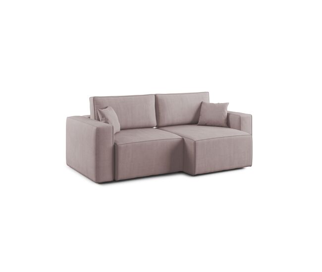 Morfeo sofá con asiento extraíble en tela impermeable 180 cm rosa