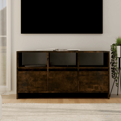 Móvel de TV - Modulo de TV - Armário de TV 102x37,5x52,5 cm derivados madeira carvalho fumado