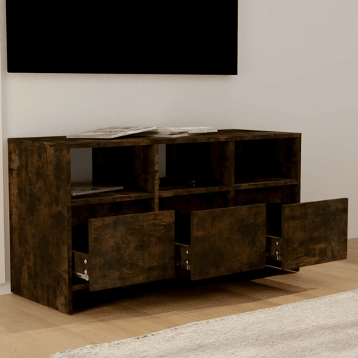 Móvel de TV - Modulo de TV - Armário de TV 102x37,5x52,5 cm derivados madeira carvalho fumado