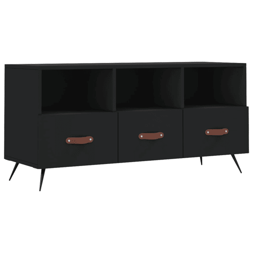 Móvel de TV - Modulo de TV - Armário de TV 102x36x50 cm derivados de madeira preto
