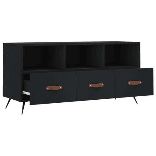 Móvel de TV - Modulo de TV - Armário de TV 102x36x50 cm derivados de madeira preto