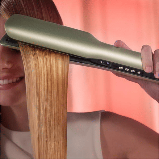 Cecotec Prancha de Cabelo com Ar Air Lisse Champagne. 600W, Protege o Cabelo, Tecnologia Iónica, Queratina e Óleo de Argan