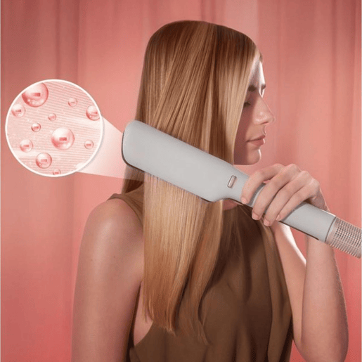 Cecotec Prancha de Cabelo com Ar Air Lisse Champagne. 600W, Protege o Cabelo, Tecnologia Iónica, Queratina e Óleo de Argan