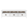 Móvel de TV - Modulo de TV - Armário de TV Hill 158x40x47 cm pinho maciço branco