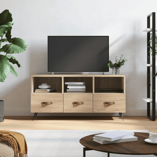 Móvel de TV - Modulo de TV - Armário de TV 102x36x50 cm derivados de madeira carvalho sonoma