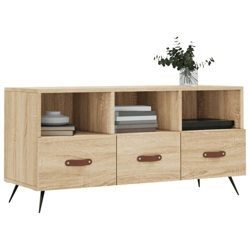 Móvel de TV - Modulo de TV - Armário de TV 102x36x50 cm derivados de madeira carvalho sonoma