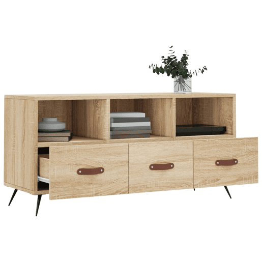 Móvel de TV - Modulo de TV - Armário de TV 102x36x50 cm derivados de madeira carvalho sonoma