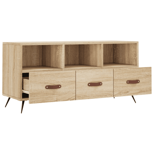 Móvel de TV - Modulo de TV - Armário de TV 102x36x50 cm derivados de madeira carvalho sonoma