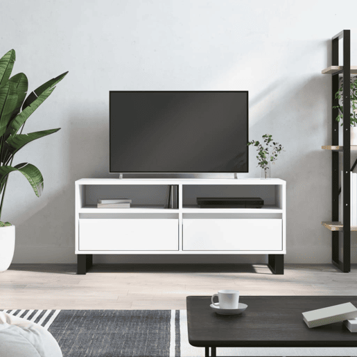 Móvel de TV - Modulo de TV - Armário de TV 100x34,5x44,5 cm derivados de madeira branco