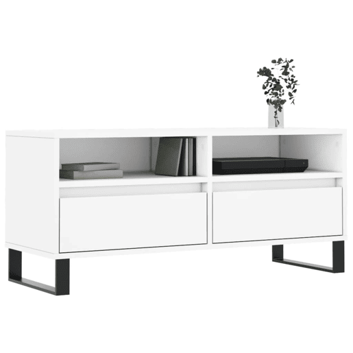Móvel de TV - Modulo de TV - Armário de TV 100x34,5x44,5 cm derivados de madeira branco