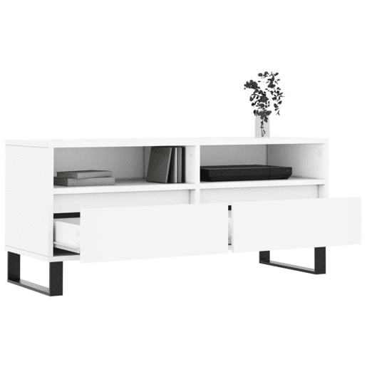 Móvel de TV - Modulo de TV - Armário de TV 100x34,5x44,5 cm derivados de madeira branco