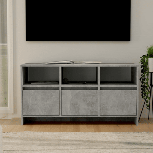 Móvel de TV - Modulo de TV - Armário de TV 102x37,5x52,5 cm derivados de madeira cinza cimento Móvel de TV - Modulo de TV - Armário de TV 102x37,5x52,5 cm derivados de madeira cinza cimento