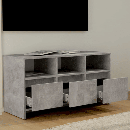 Móvel de TV - Modulo de TV - Armário de TV 102x37,5x52,5 cm derivados de madeira cinza cimento Móvel de TV - Modulo de TV - Armário de TV 102x37,5x52,5 cm derivados de madeira cinza cimento