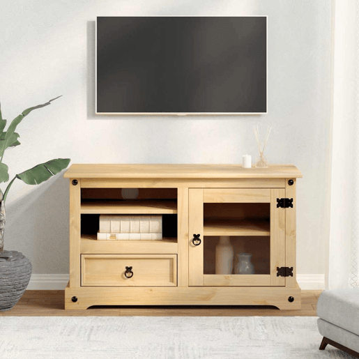 Móvel de TV - Modulo de TV - Armário de TV Corona 100x45x58 cm madeira de pinho maciça