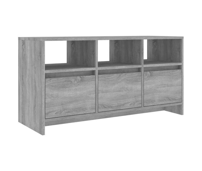 Mueble tv - mesa de tv madera de ingeniería gris sonoma 102x37,5x52,5 cm