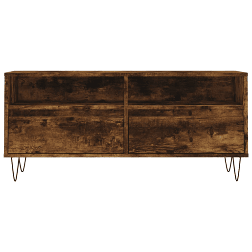 Móvel p TV, Armário de TV 100x34,5x44,5 cm derivados madeira carvalho fumado
