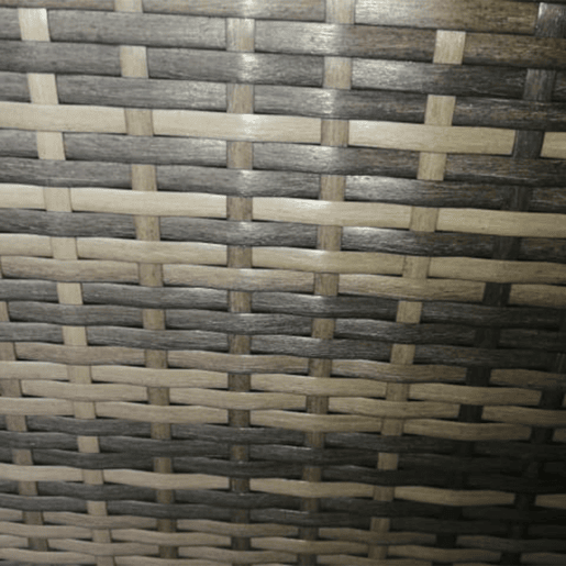 Conjunto de mobiliário de jardim Miami 4 lugares Cinzento
