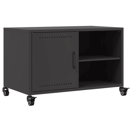 Móvel de TV - Modulo de TV - Armário de TV 68x39x43,5 cm aço preto
