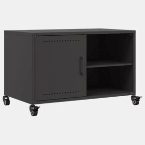 Móvel de TV - Modulo de TV - Armário de TV 68x39x43,5 cm aço preto