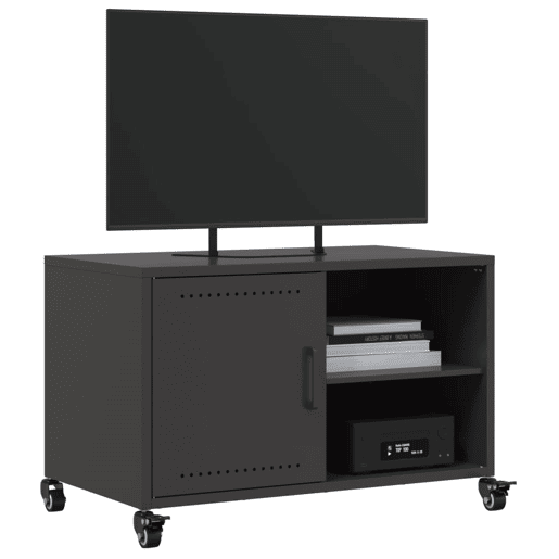 Móvel de TV - Modulo de TV - Armário de TV 68x39x43,5 cm aço preto