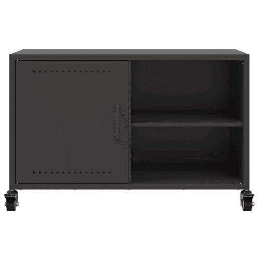 Móvel de TV - Modulo de TV - Armário de TV 68x39x43,5 cm aço preto