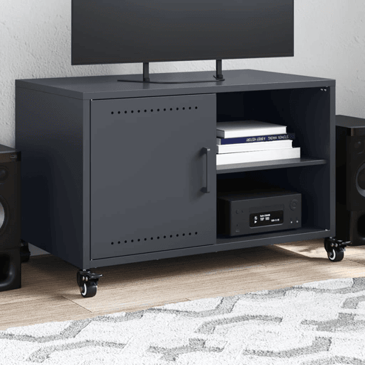 Móvel de TV - Modulo de TV - Armário de TV 68x39x43,5 cm aço antracite