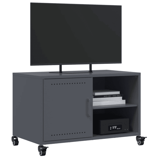 Móvel de TV - Modulo de TV - Armário de TV 68x39x43,5 cm aço antracite