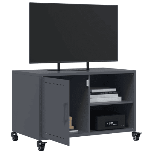 Móvel de TV - Modulo de TV - Armário de TV 68x39x43,5 cm aço antracite