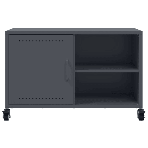 Móvel de TV - Modulo de TV - Armário de TV 68x39x43,5 cm aço antracite