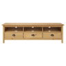 Móvel de TV - Modulo de TV - Armário de TV Hill 158x40x47 cm pinho maciço castanho mel