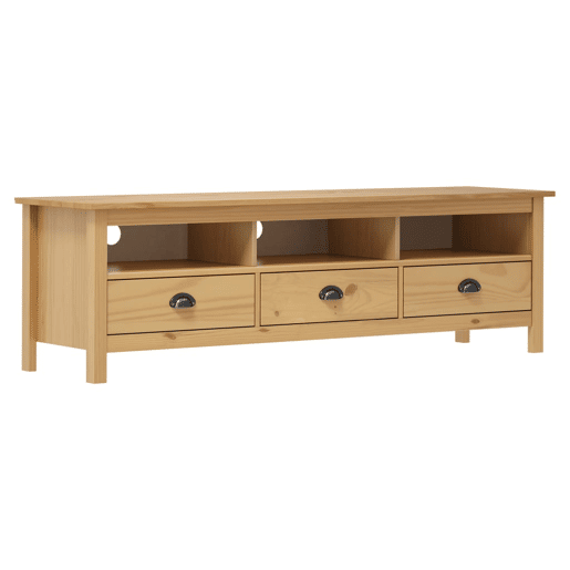 Móvel de TV - Modulo de TV - Armário de TV Hill 158x40x47 cm pinho maciço castanho mel Móvel de TV - Modulo de TV - Armário de TV Hill 158x40x47 cm pinho maciço castanho mel