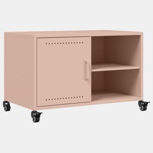 Móvel de TV - Modulo de TV - Armário de TV 68x39x43,5 cm aço rosa