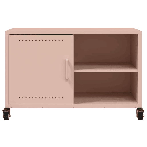 Móvel de TV - Modulo de TV - Armário de TV 68x39x43,5 cm aço rosa