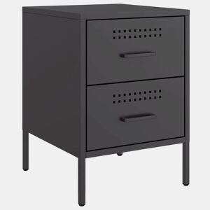 Mesa de cabeceira - Mesinha de cabeceira 36x39x50,5 cm aço preto