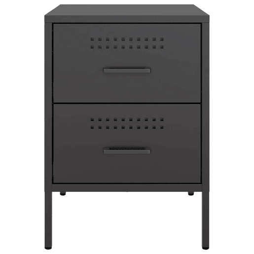 Mesa de cabeceira - Mesinha de cabeceira 36x39x50,5 cm aço preto