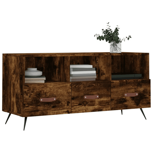 Móvel de TV - Modulo de TV - Armário de TV 102x36x50 cm derivados de madeira carvalho fumado