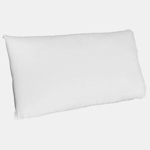 Almofada pequena Moshy 70 cm branca com capa dupla 100% algodão e 100% microfibra poliéster