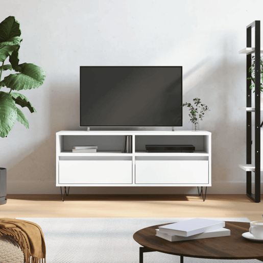 Móvel de TV - Modulo de TV - Armário de TV 100x34,5x44,5 cm derivados de madeira branco