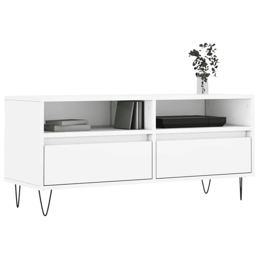 Móvel de TV - Modulo de TV - Armário de TV 100x34,5x44,5 cm derivados de madeira branco
