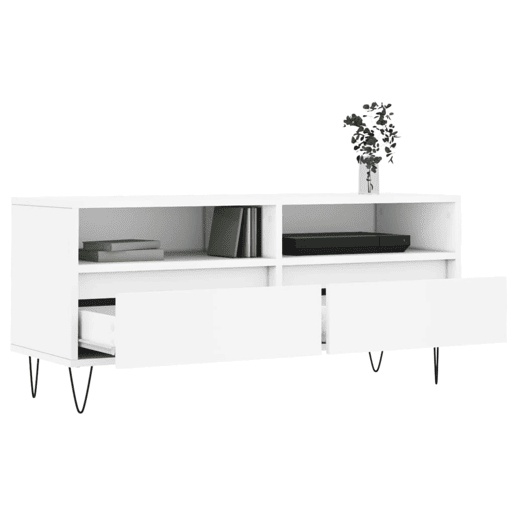 Móvel de TV - Modulo de TV - Armário de TV 100x34,5x44,5 cm derivados de madeira branco