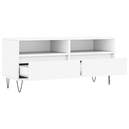 Móvel de TV - Modulo de TV - Armário de TV 100x34,5x44,5 cm derivados de madeira branco