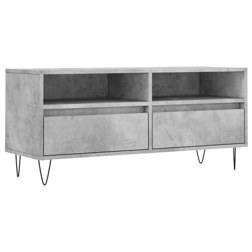 Móvel p TV, Armário de TV 100x34,5x44,5cm derivados de madeira cinza cimento