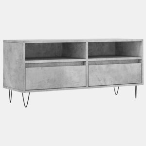 Móvel p TV, Armário de TV 100x34,5x44,5cm derivados de madeira cinza cimento