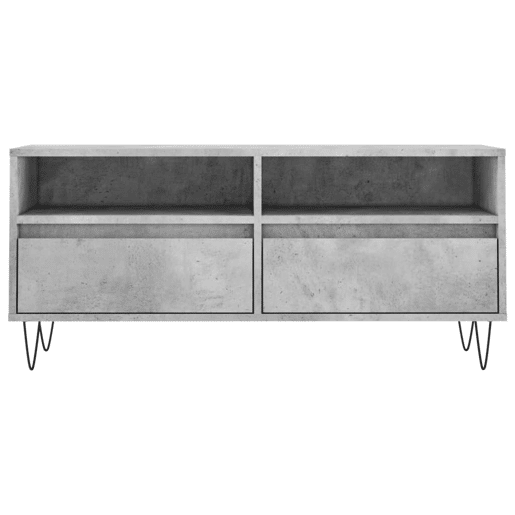 Móvel p TV, Armário de TV 100x34,5x44,5cm derivados de madeira cinza cimento