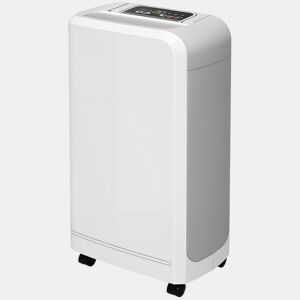 HOMCOM Desumidificador Elétrico 12Ldia Silencioso até 13-18m² com Rodas Temporizador de 24 Horas Ecrã Digital de Humidade e Pega para Quarto Branco