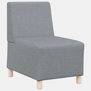 Poltrona - Sofá fixo tecido 55 cm cinzento-claro